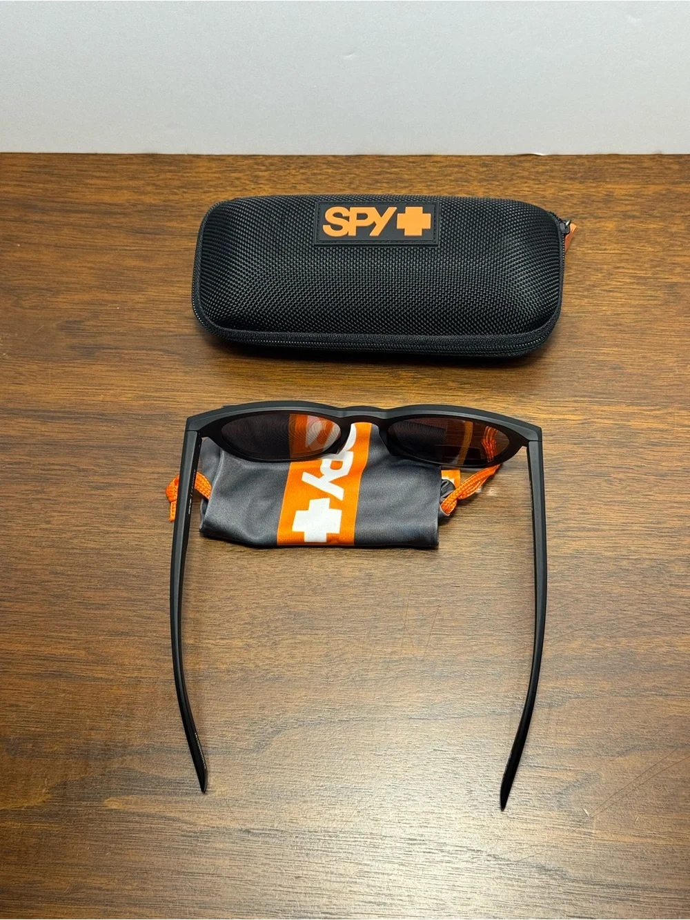 SPY+ Cedros Happy Lens Tech Matte Black Sunglasses w/ Case & Pouch
